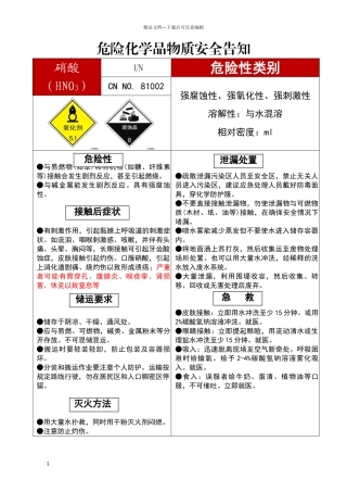 危险化学品安全告知牌种)