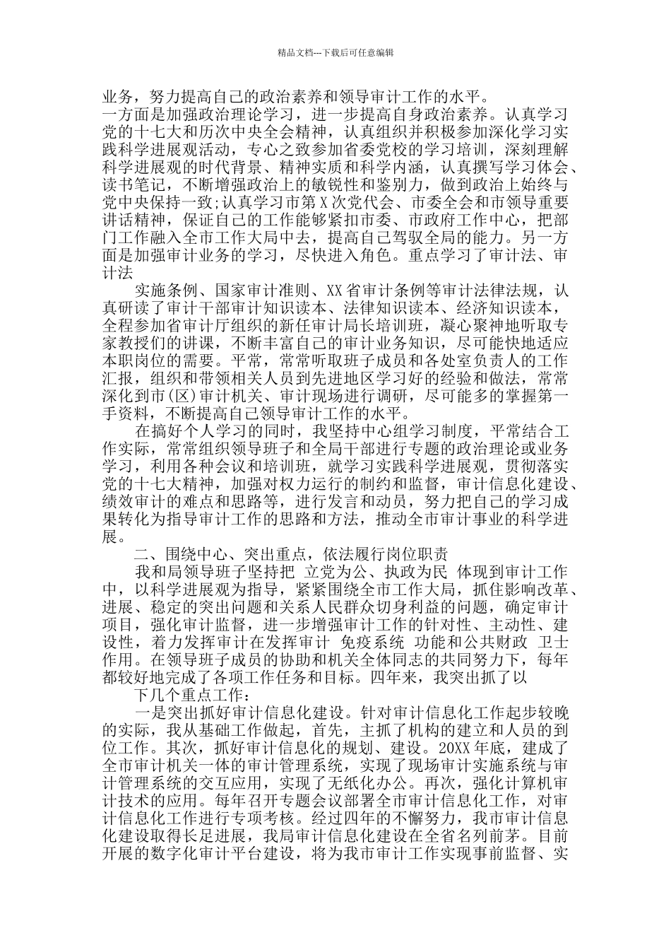 县级审计部个人工作总结_第3页