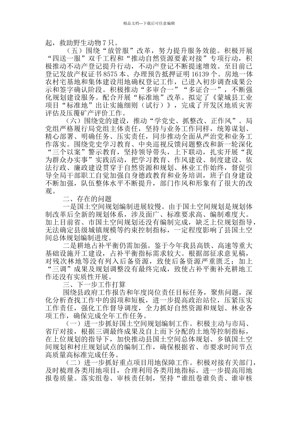县自然资源和规划局上半年重点工作总结_第2页