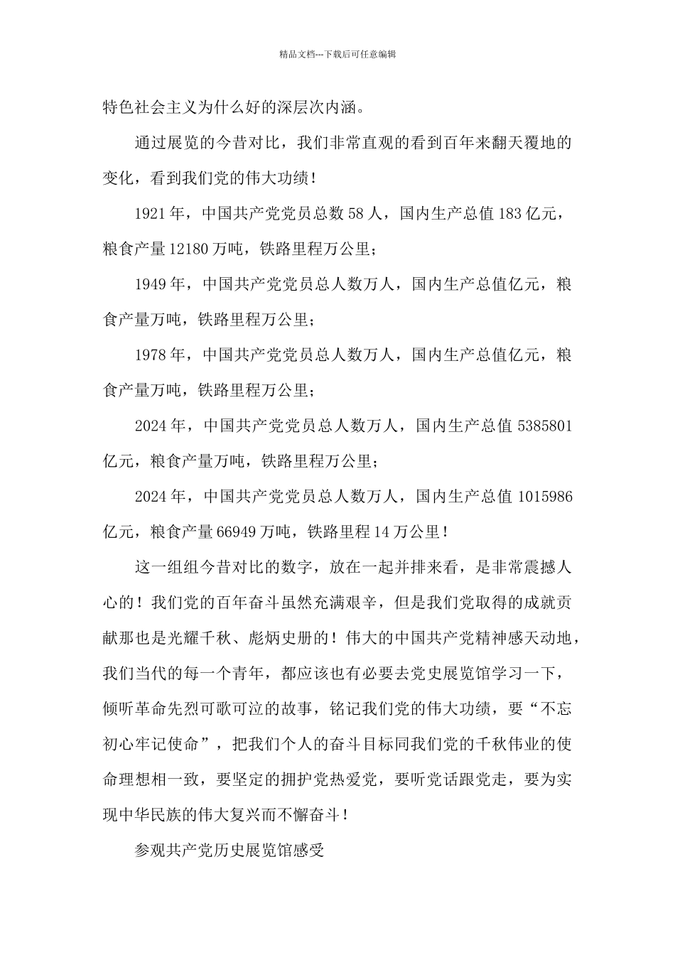 参观共产党历史展览馆感受_第2页