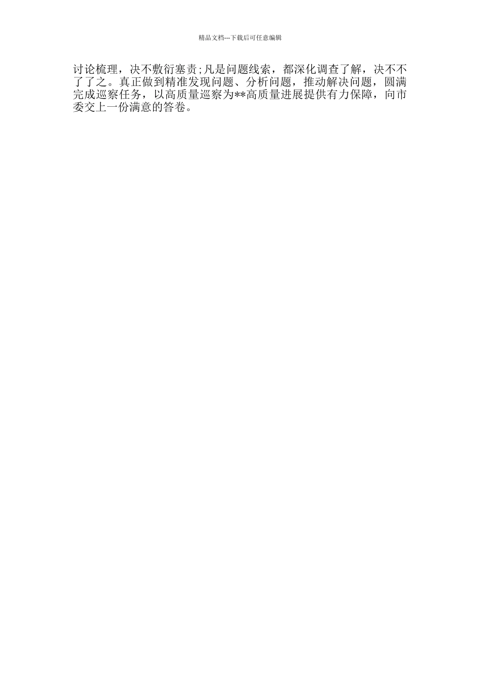 召开2024年全市巡察工作动员部署会议上的发言_第3页