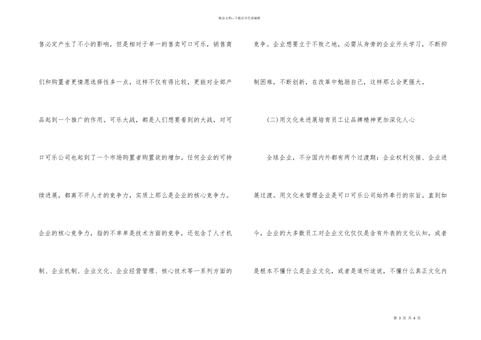 可口可乐公司品牌管理分析_第3页