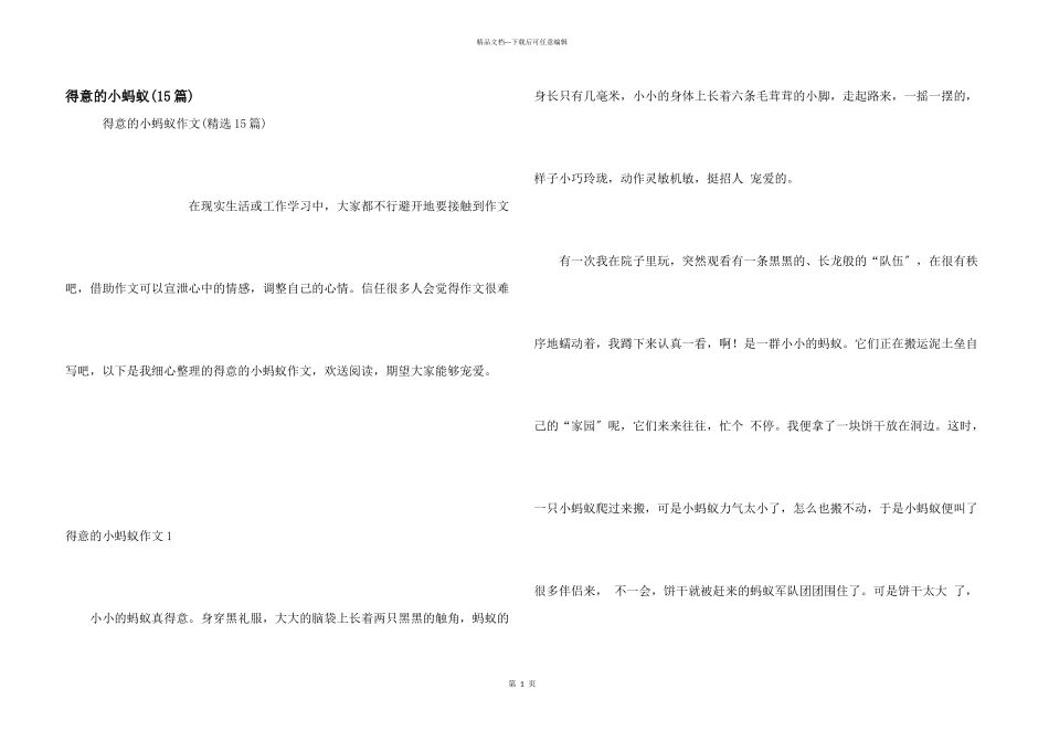 可爱的小蚂蚁_第1页