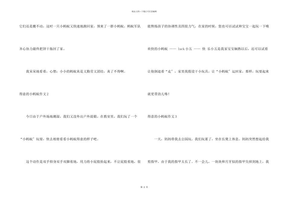 可爱的小蚂蚁_第2页