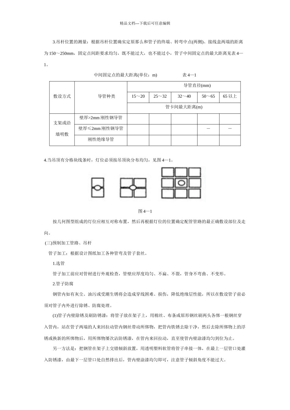 吊顶内管路敷设工程安全技术交底_第3页
