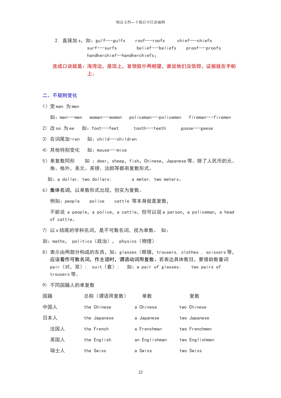 名词变复数规则_第2页