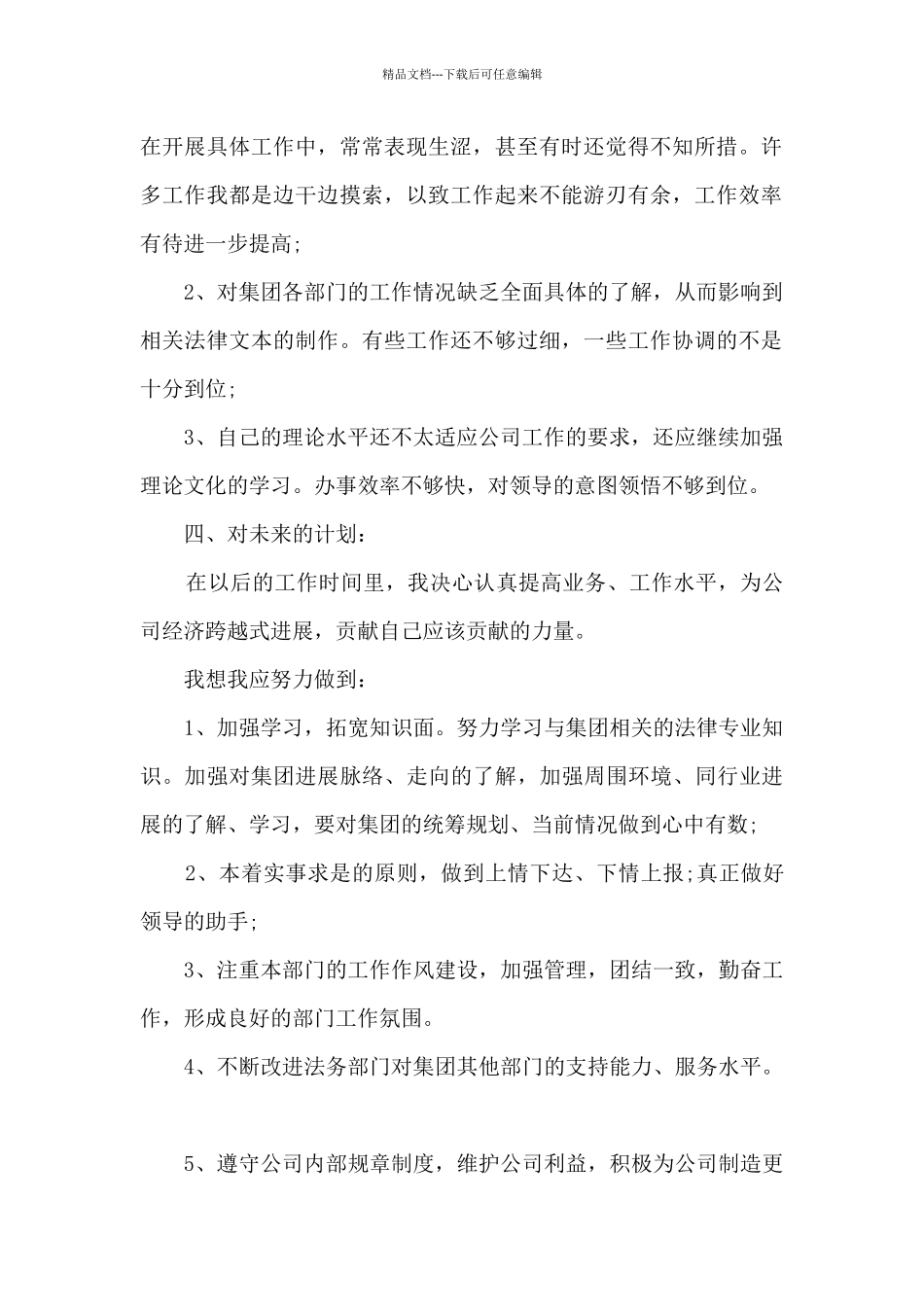 员工试用期工作总结新版2024_第2页
