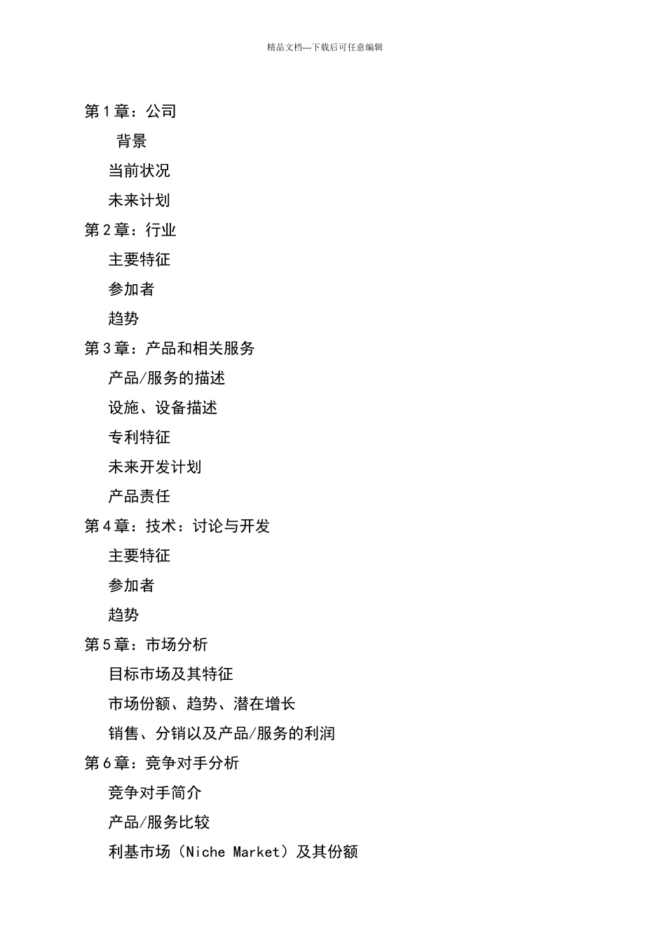 商业计划书(标准模板)_第3页