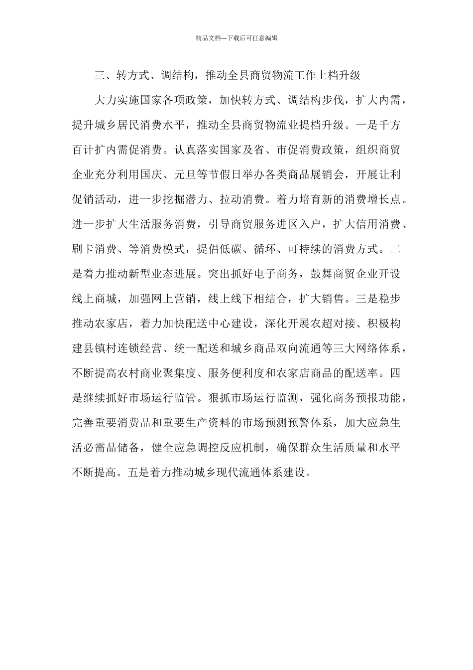 商务工作思路与打算2024年_第3页