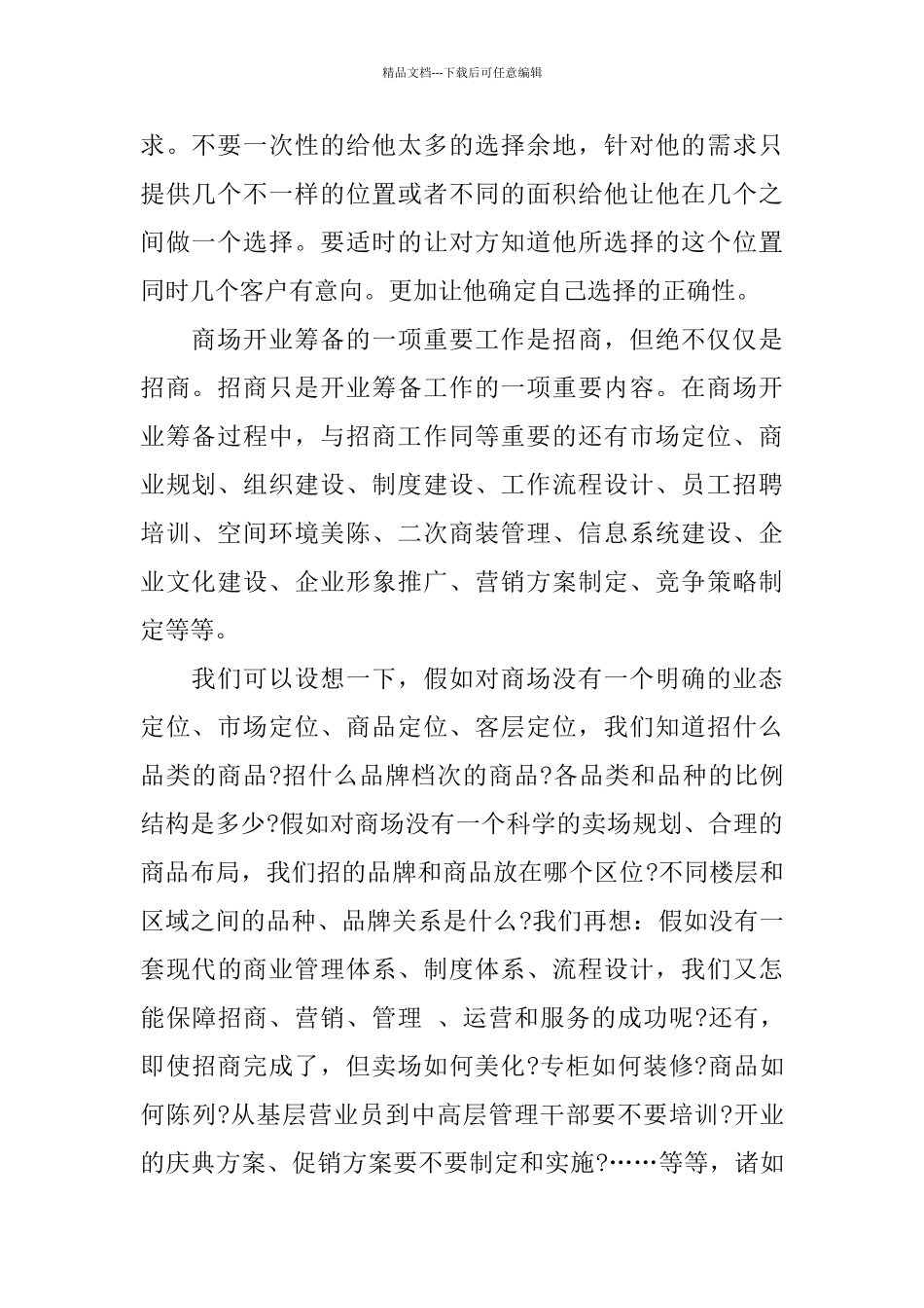 商场招商部年终总结范文_第2页