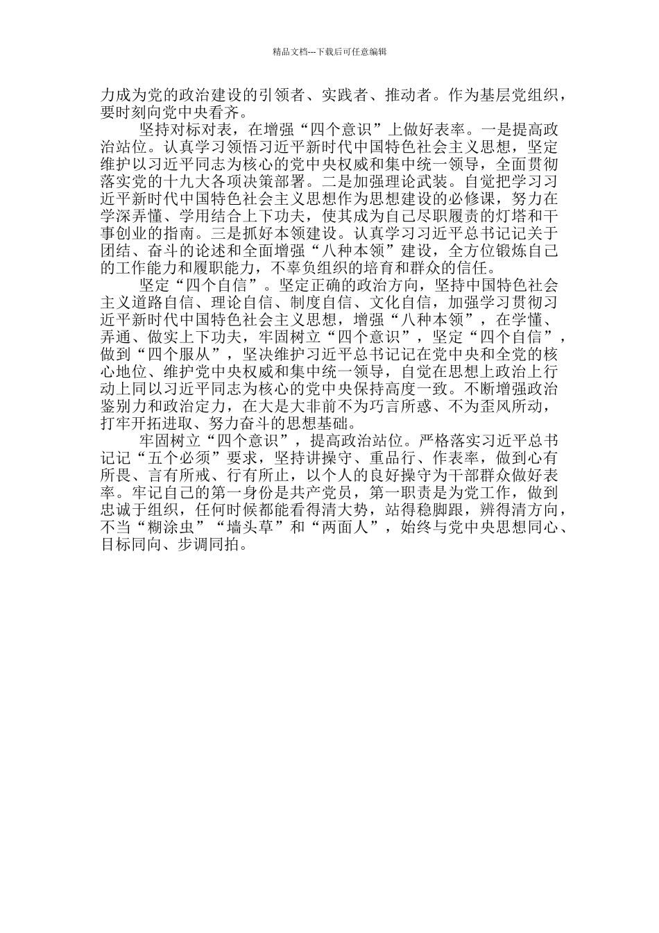 四个自信存在问题整改_第3页