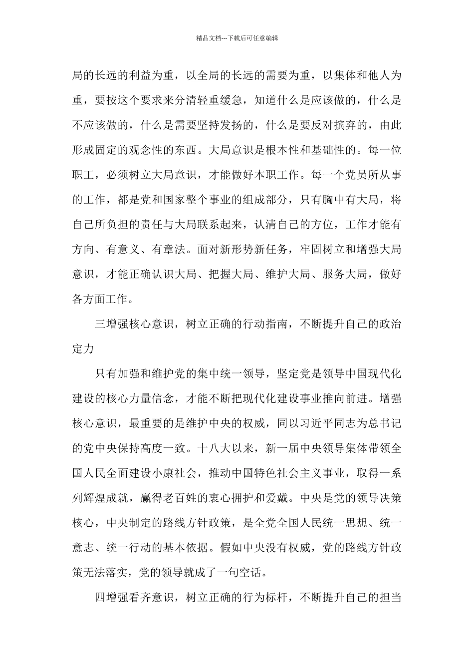 四个自信强不强整改措施范文_第3页