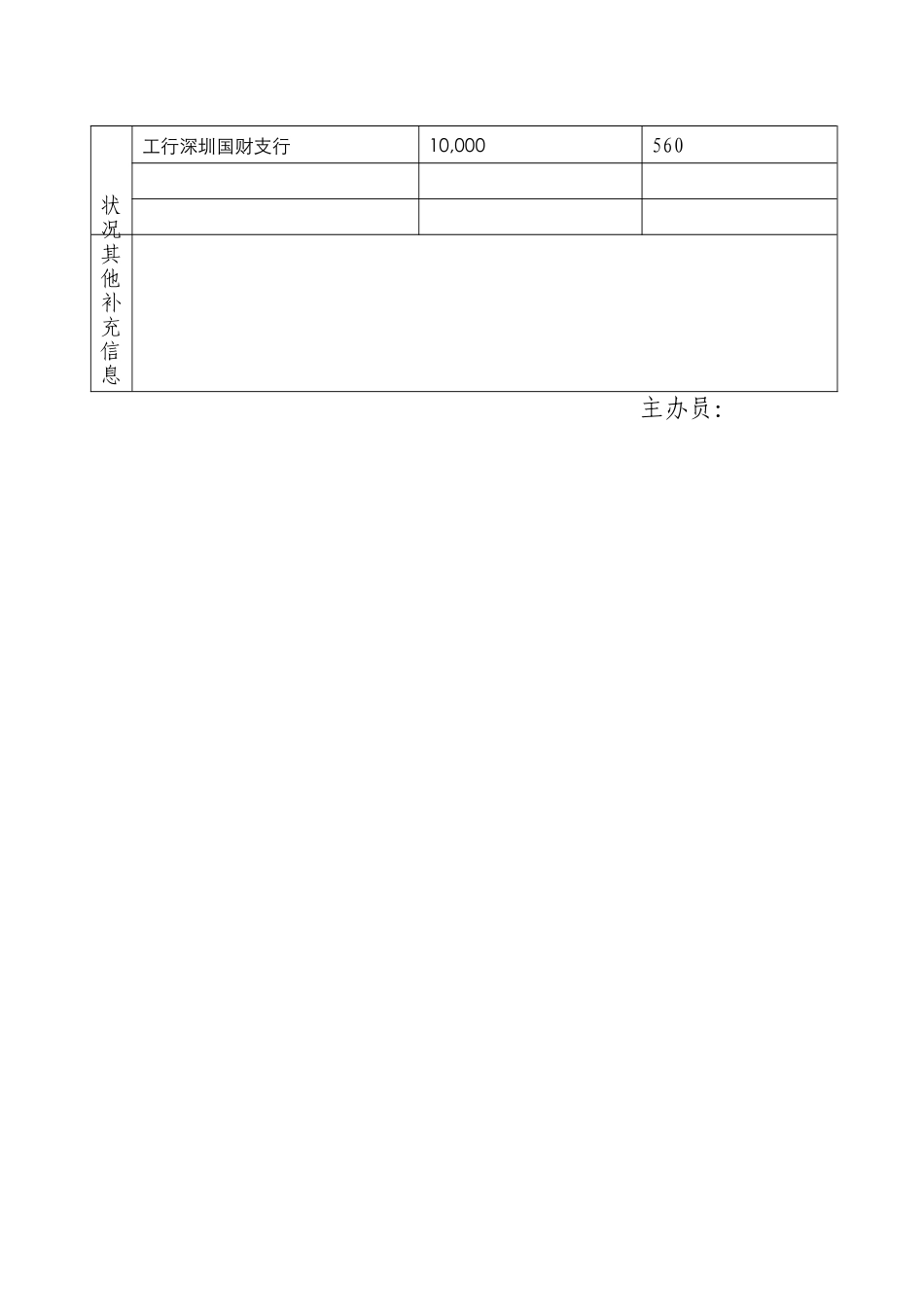2025年民生银行授信全套资料长城宽带企业资信信息补充报告表_第2页
