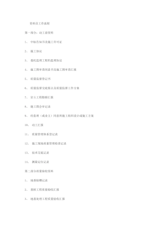 2025年资料员工作流程