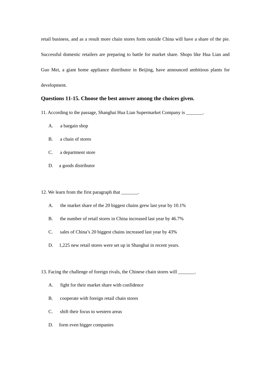 2025年湖北广播电视大学开放教育期末考试秋英语本科专业教学资源整合_第3页