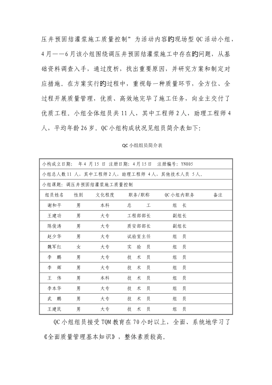 2025年永宁河四级电站QC小组成果报告书_第2页