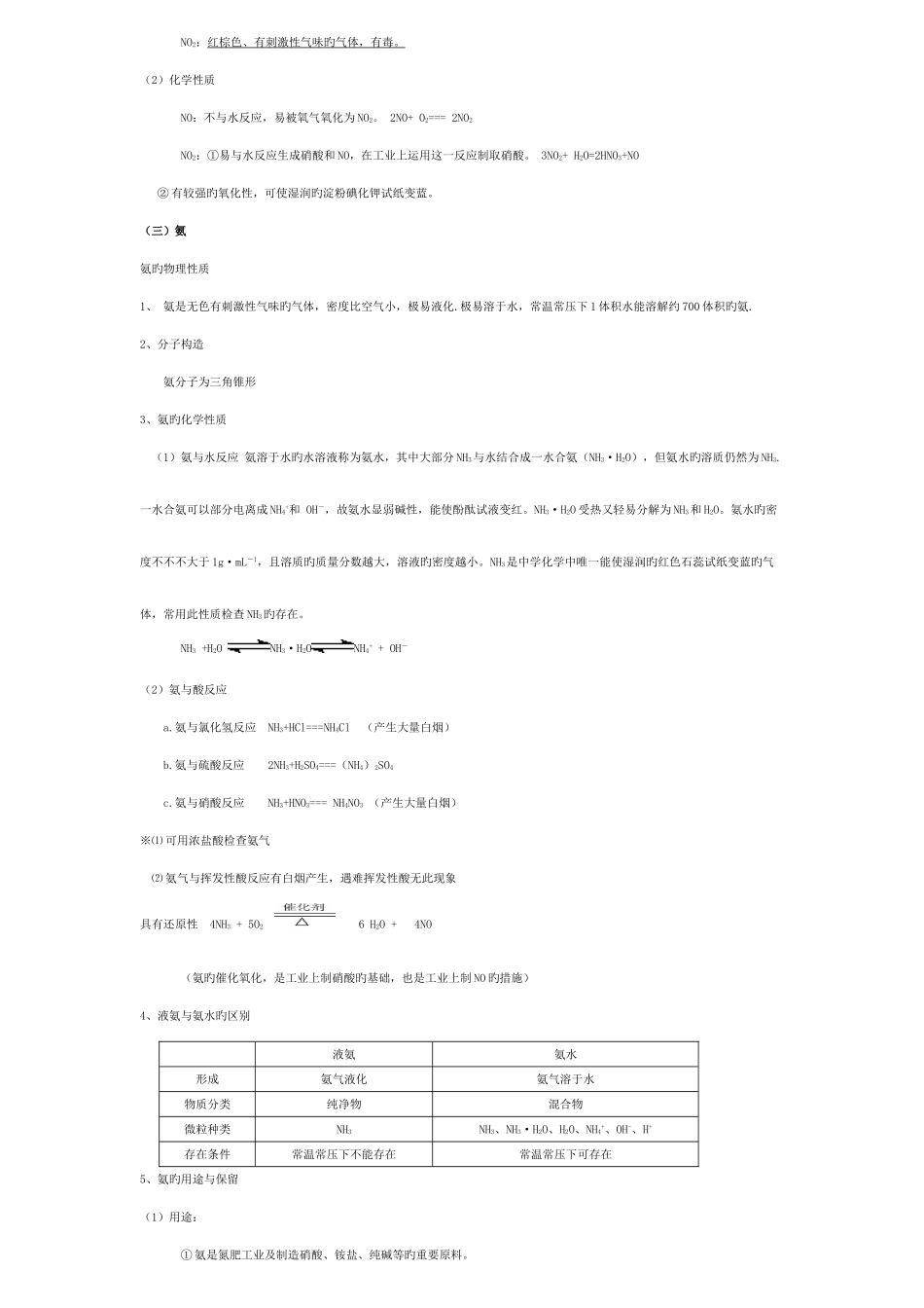 2025年氮及其化合物知识点典型题含答案_第2页