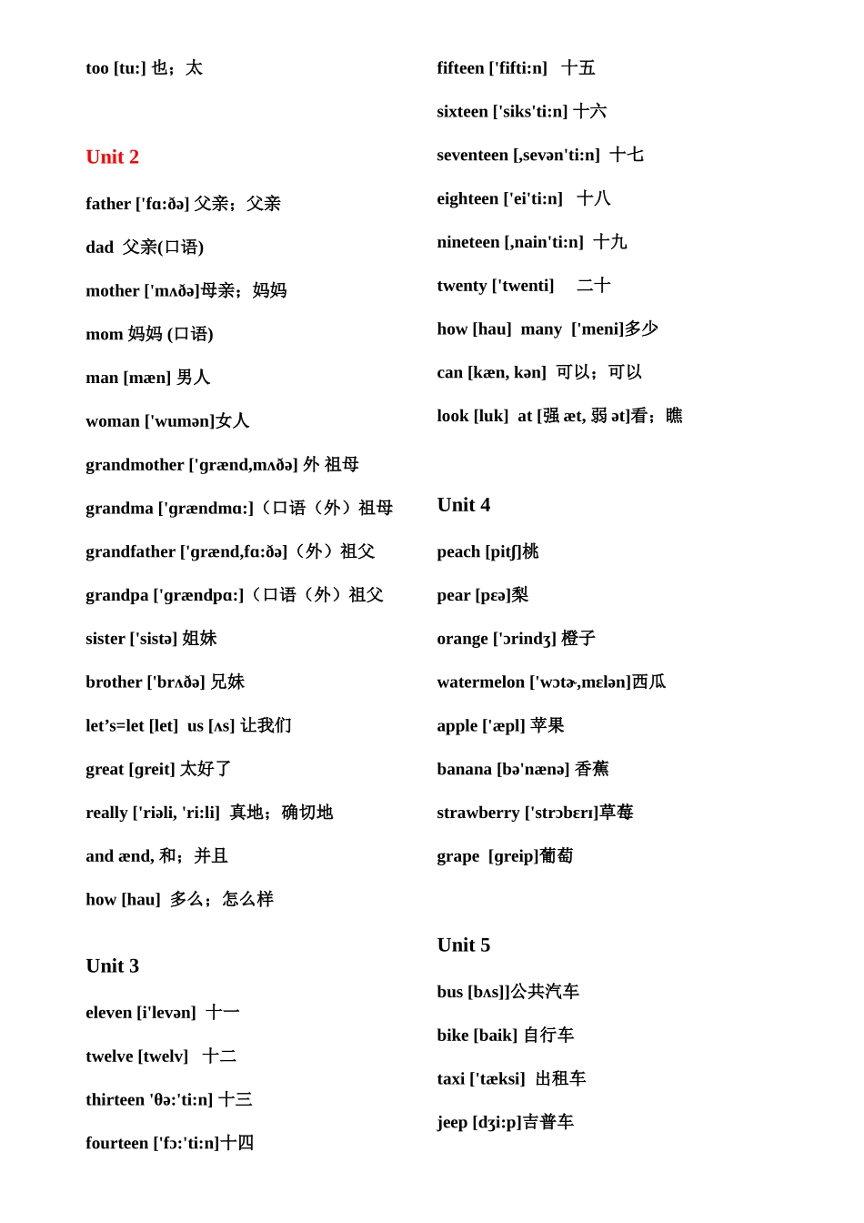 2025年新人教版英语三到六年级单词小升初资料_第3页