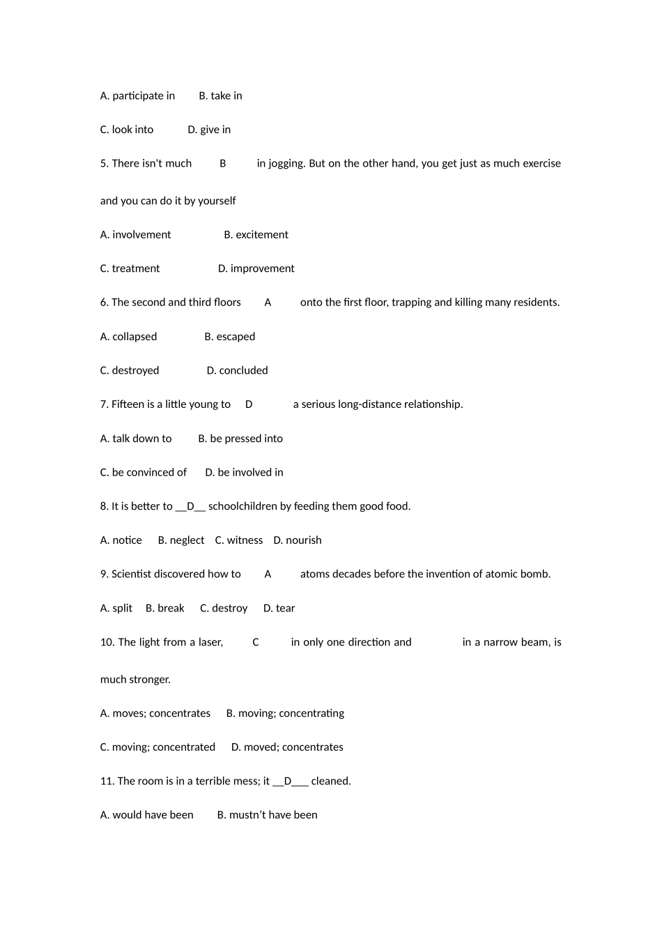 2025年广播电视大学电大专科综合英语期末复习资料_第2页