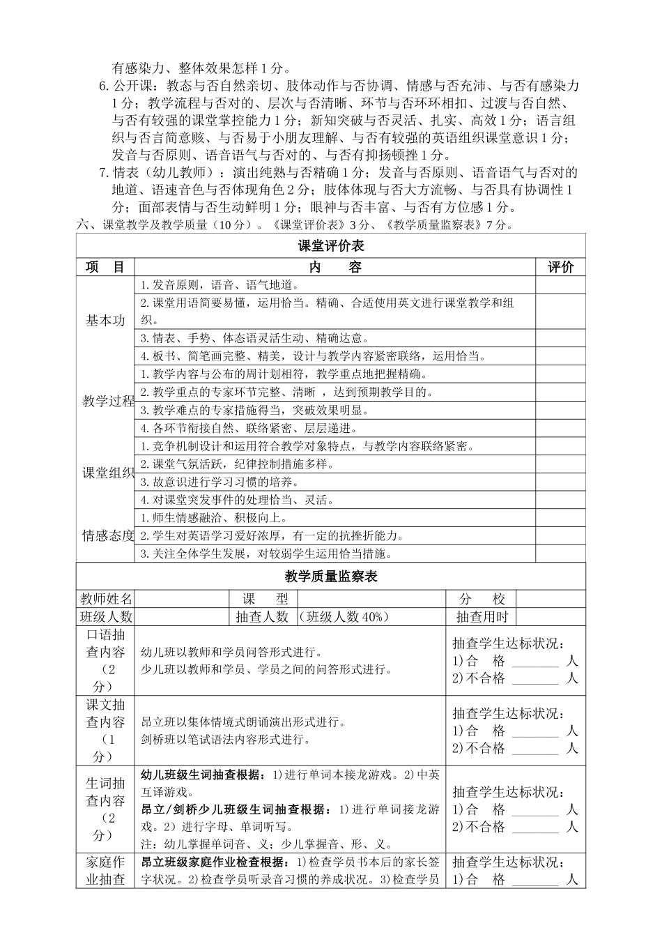 2025年昂立外语教师考核制度_第3页