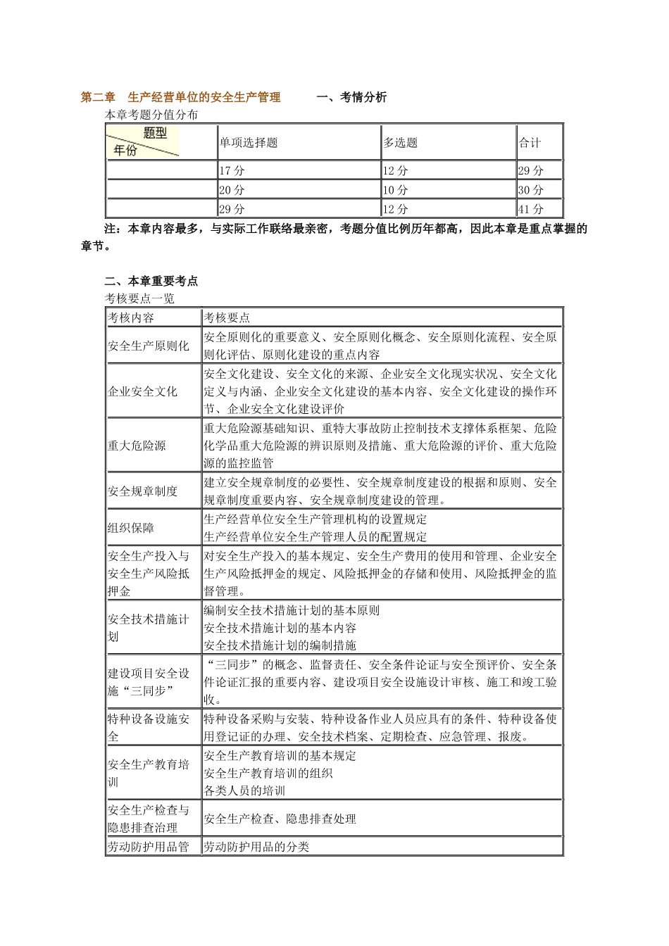 2025年安全工程师安全生产管理知识生产经营单位的安全生产管理_第1页