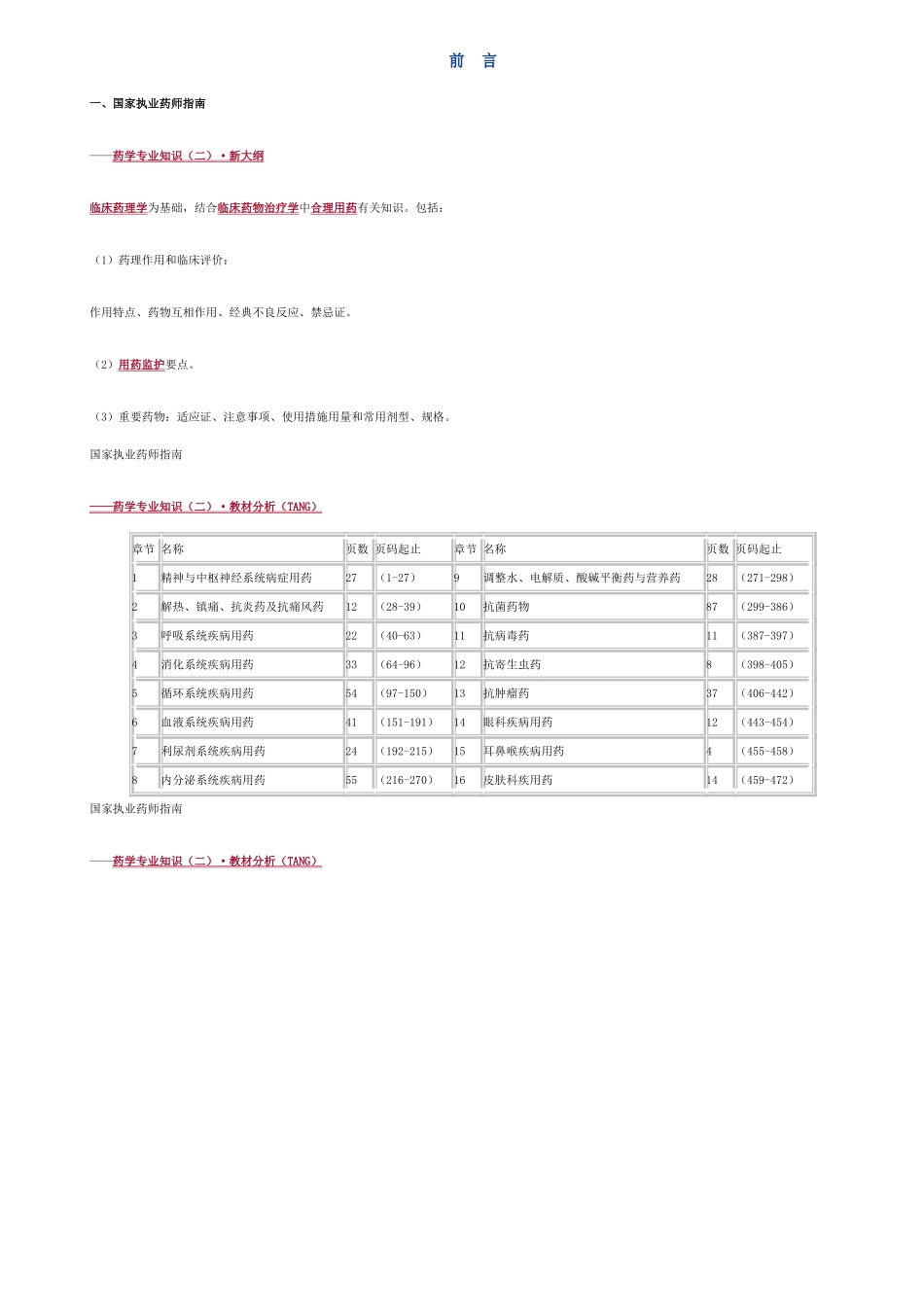 2025年执业药师考试药学总结_第1页