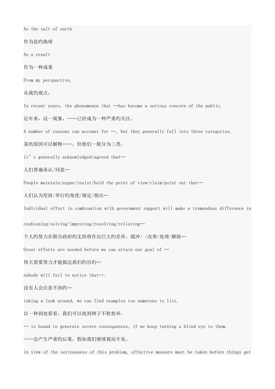 2025年英语四级作文好词好句_第3页