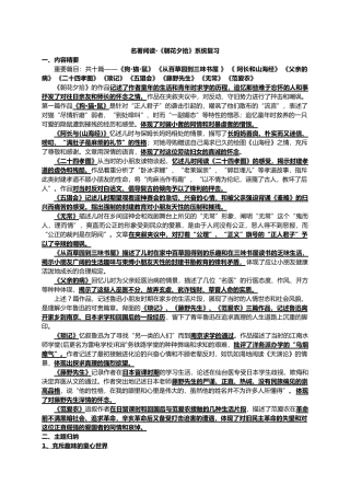 2025年《朝花夕拾》名著复习知识点及练习