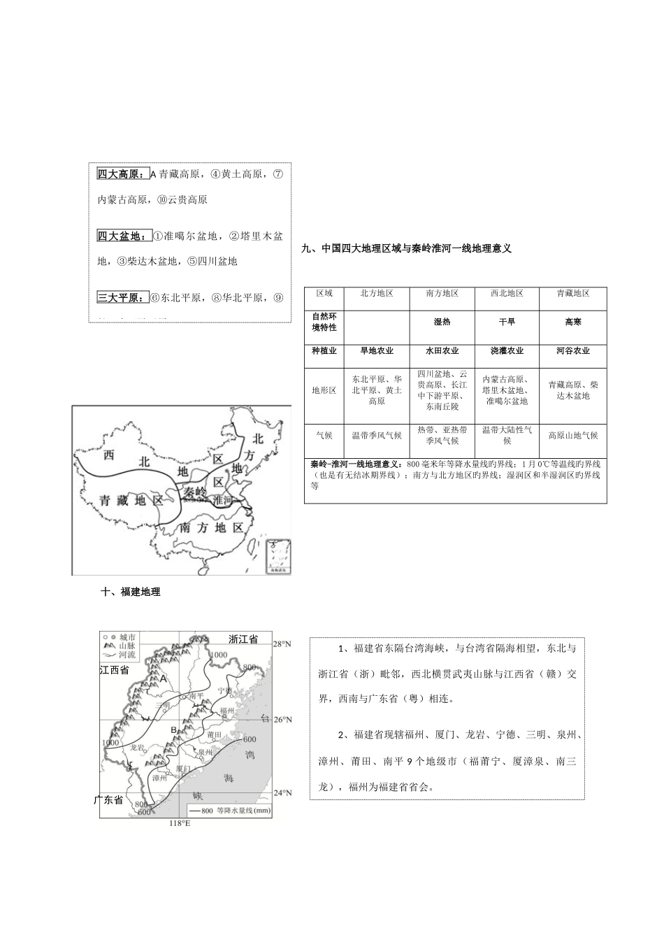 2025年福建中考地理常考知识点_第3页
