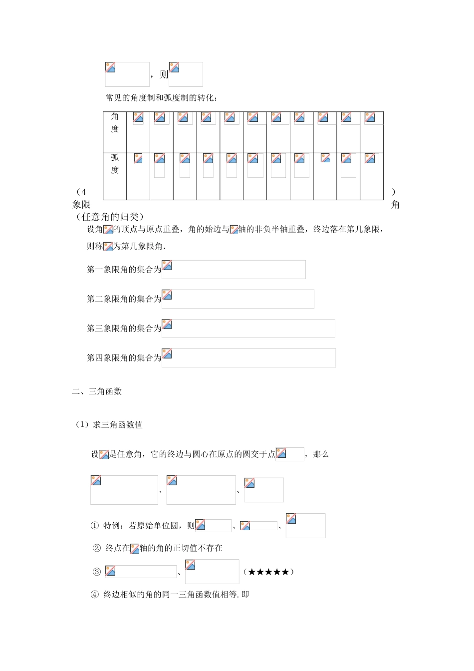 2025年高中数学必修4课本知识点教学提纲_第3页