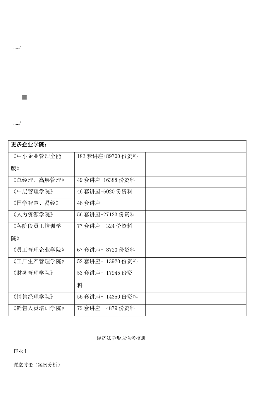 2025年经济法学形成性考核资料_第1页