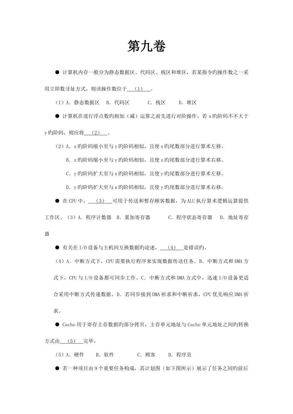 2025年网络工程师历年考题_第1页