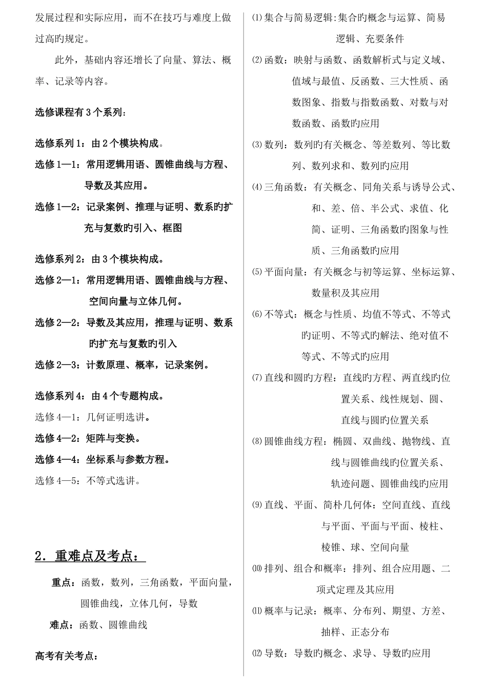 2025年苏教版高中数学必修选修知识点归纳总结_第2页