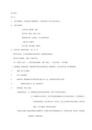 2025年苏教版八上生物知识归纳