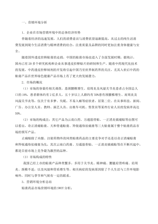 止痛贴市场报告