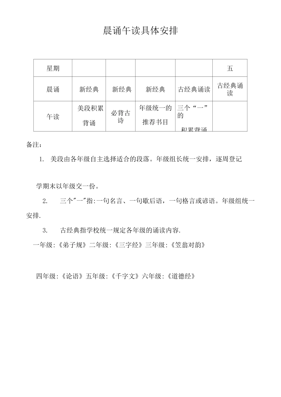 经典诵读计划、总结_第1页