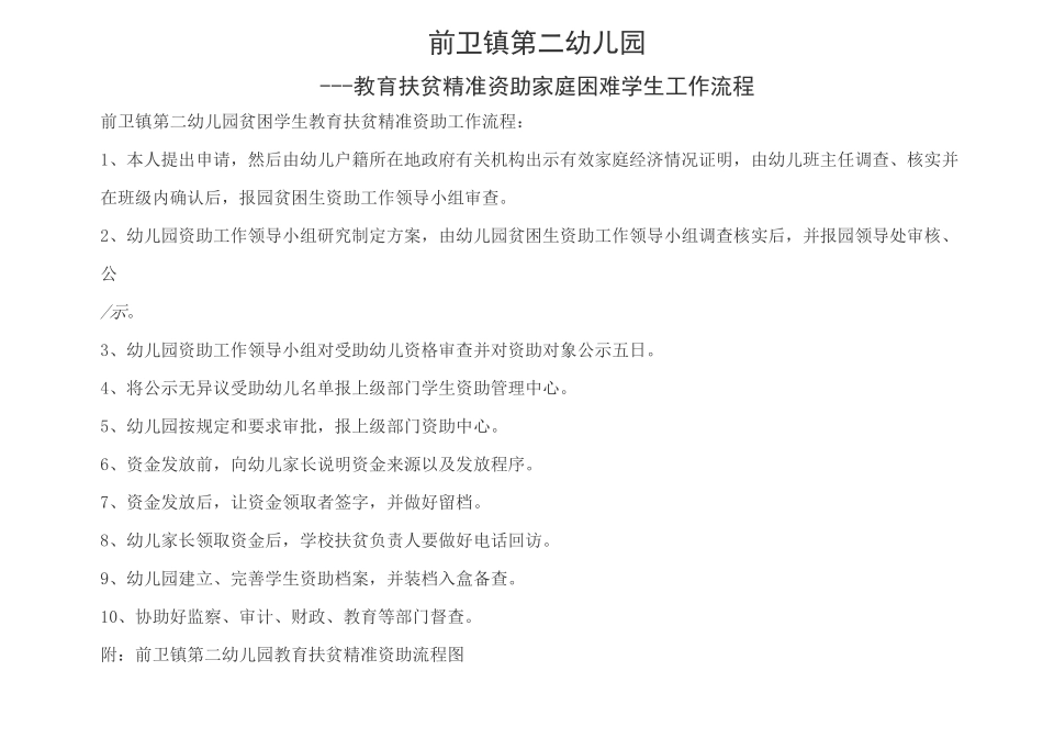 幼儿园精准资助工作流程_第1页