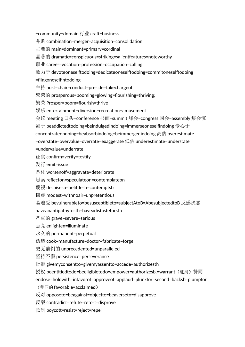 考研英语同义替换整理_第3页