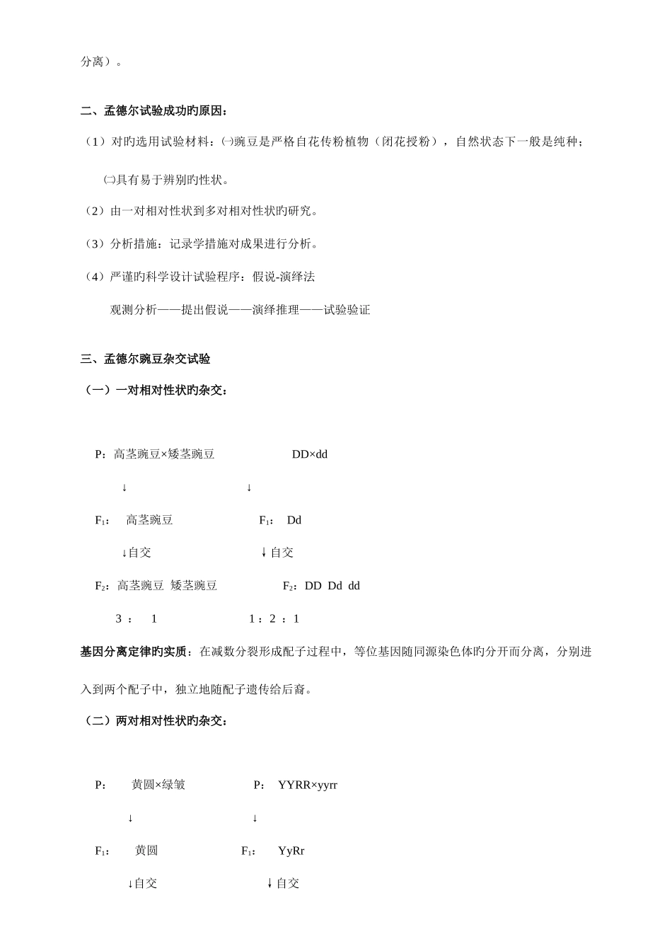 2025年浙科版生物必修二知识点总结_第2页