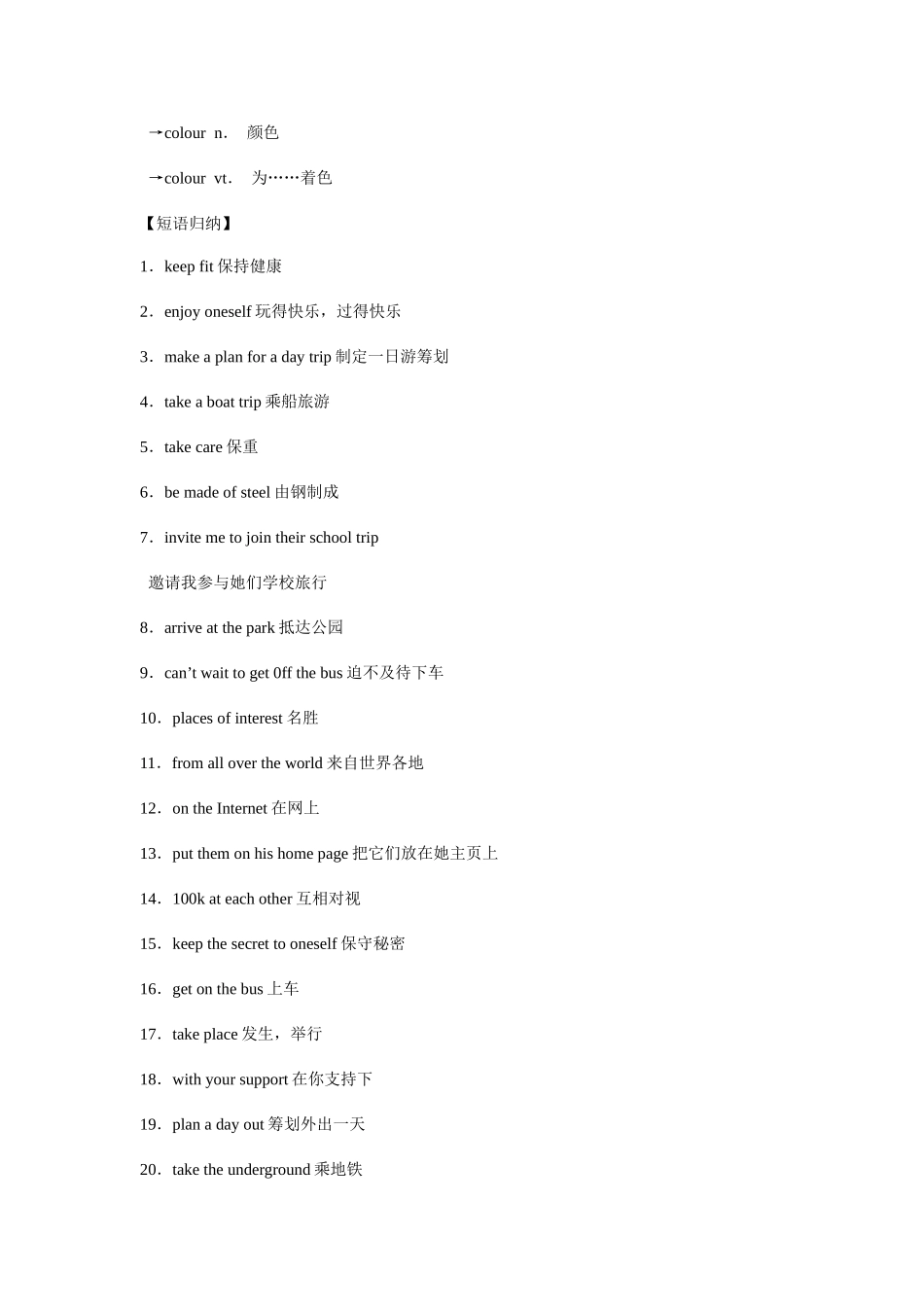 2025年牛津译林版英语8AUnit3Adayout知识归纳与拓展_第3页