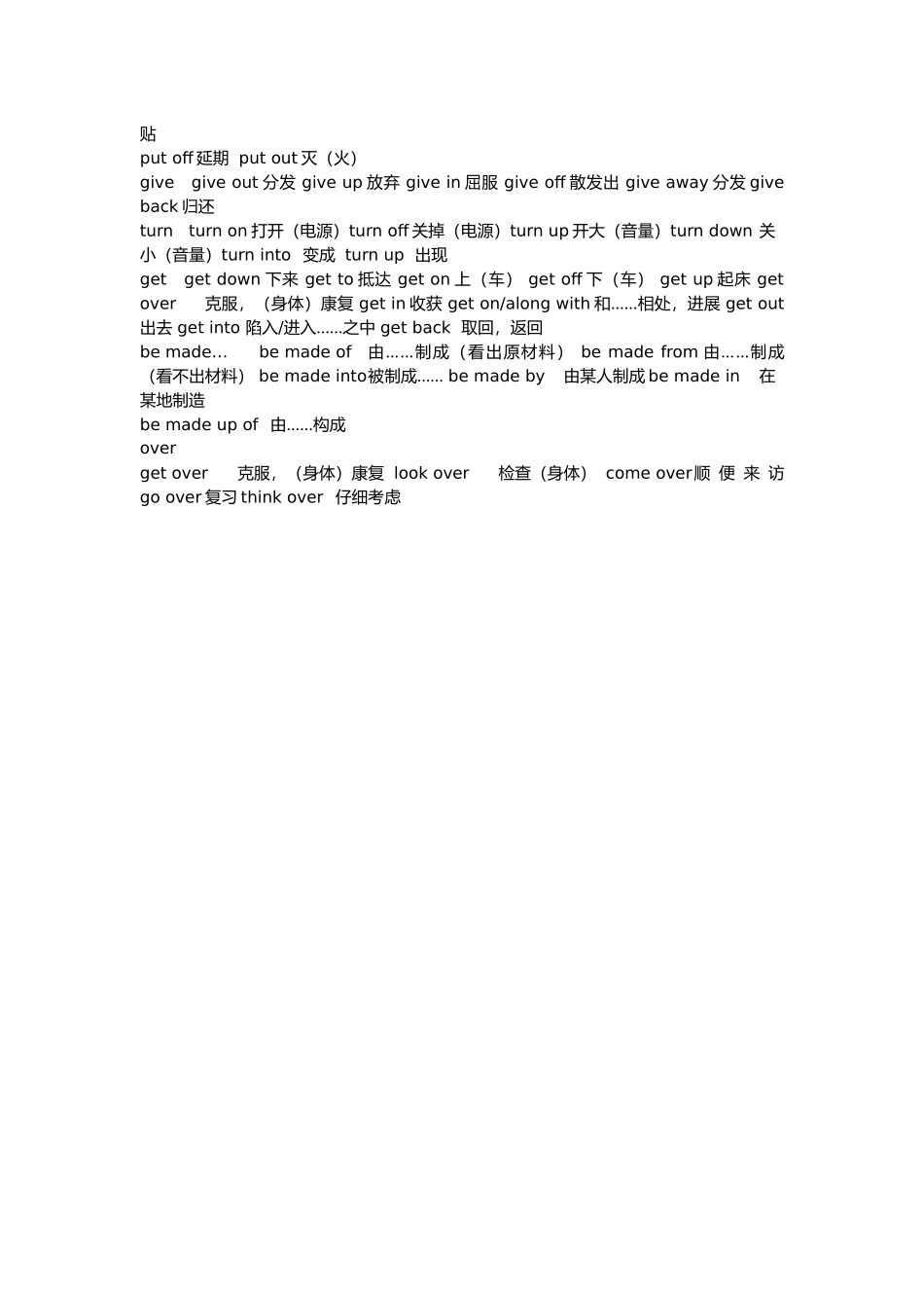 2025年初中英语不定式词组归纳_第3页