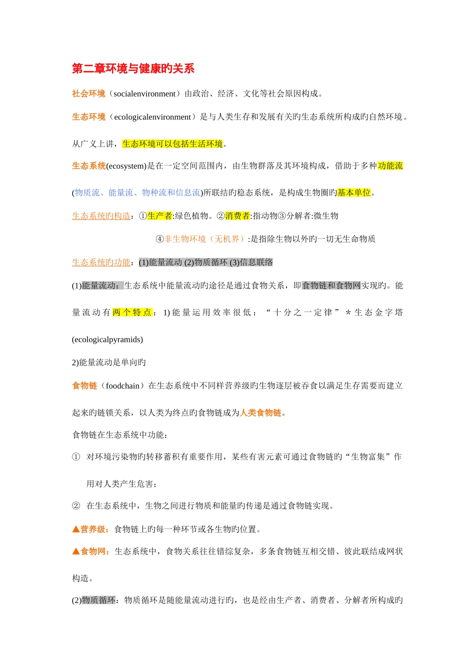 2025年环境卫生学归纳重点_第3页