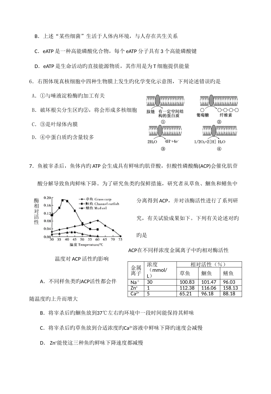 2025年生物竞赛模拟试卷_第3页