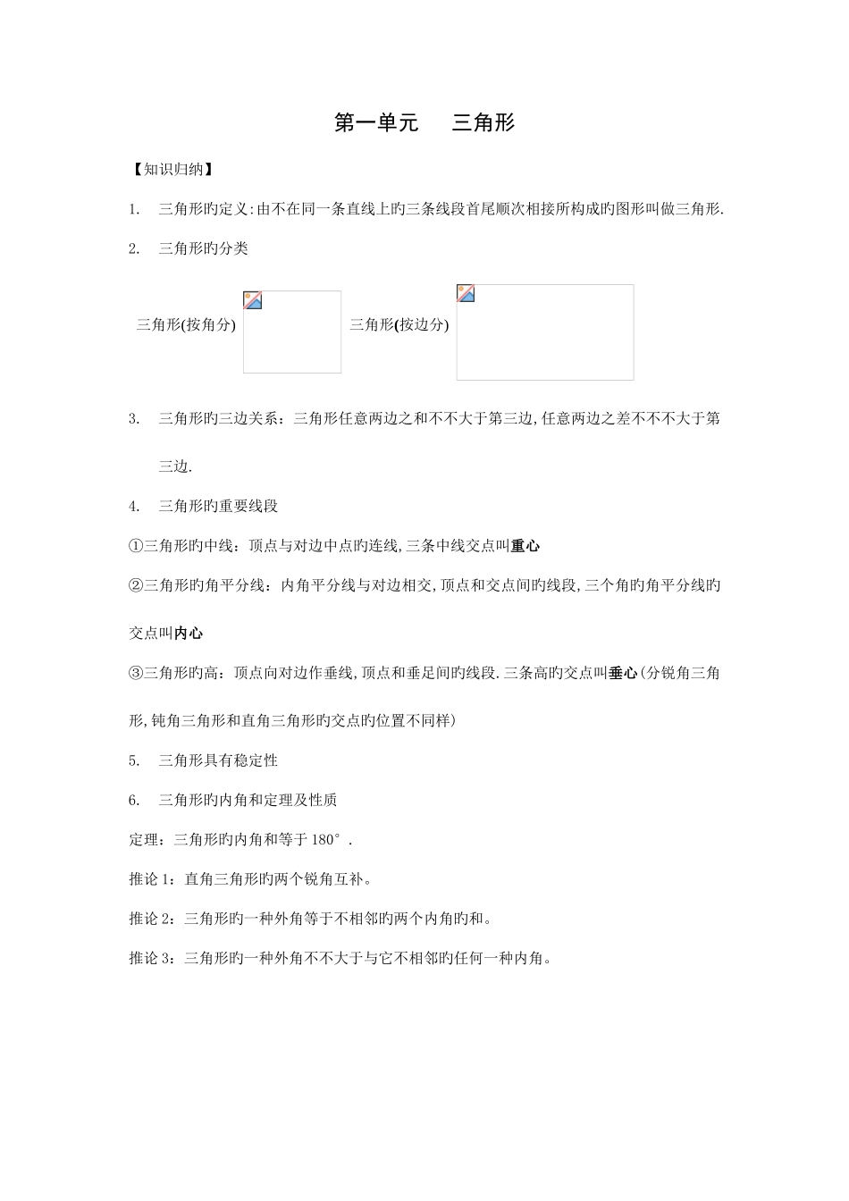 2025年新人教版初二上册数学第一单元归纳与练习_第1页