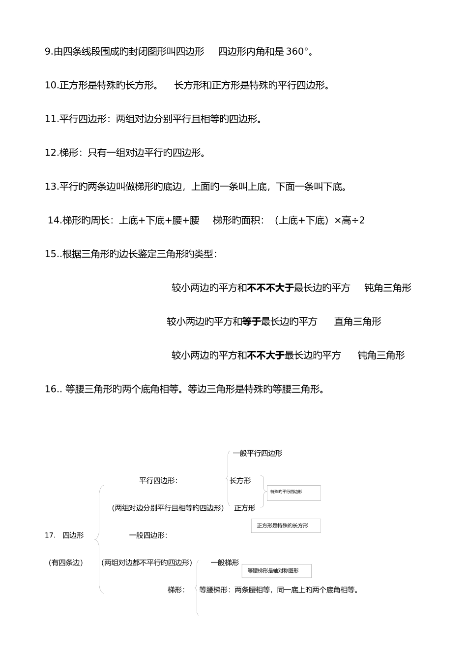 2025年第二单元认识三角形和四边形知识点及测试题_第2页