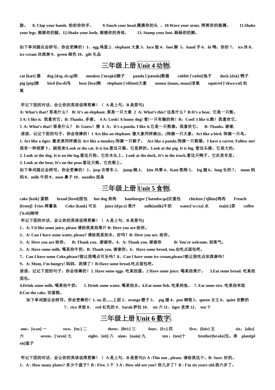2025年超完整人教版小学英语总结带音标知识点_第2页