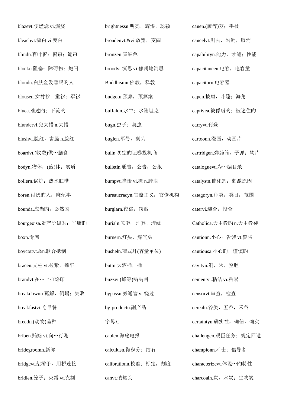 2025年英语六级词汇短语与写作_第3页