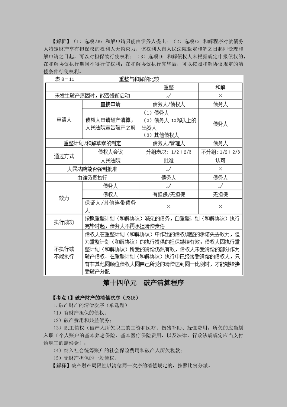 2025年CPA考试《经济法》考点解读第08章企业破产法律制度_第2页