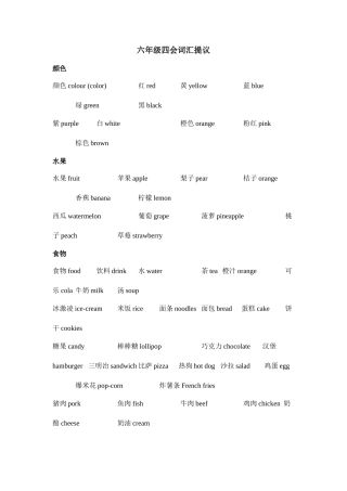2025年小升初必背英语单词归纳总结版