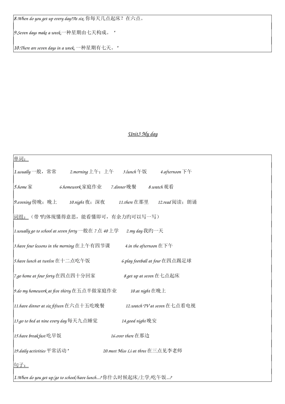 2025年译林4B英语复习知识点_第3页